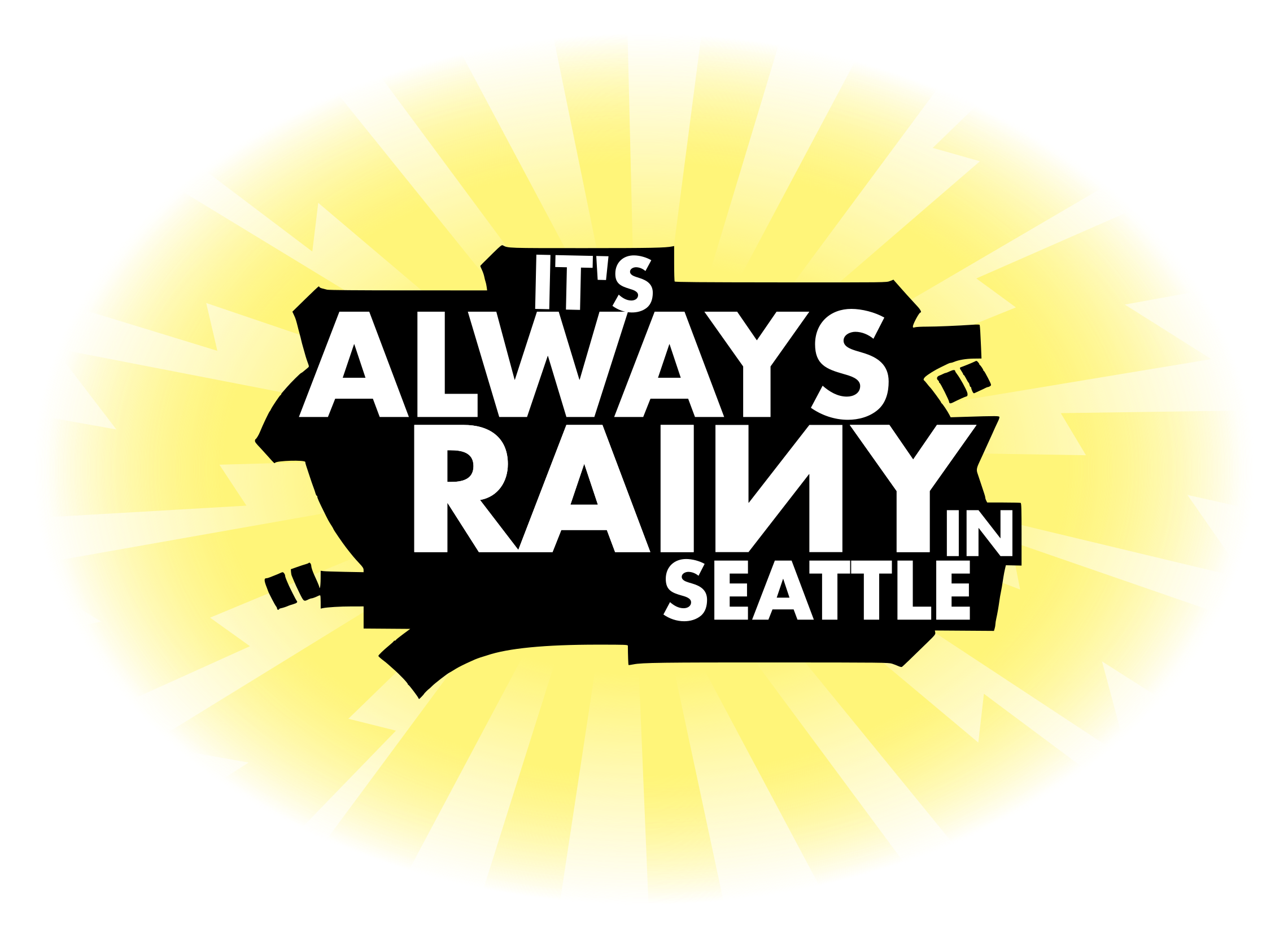 Its Always Rainy in Seattle Logo